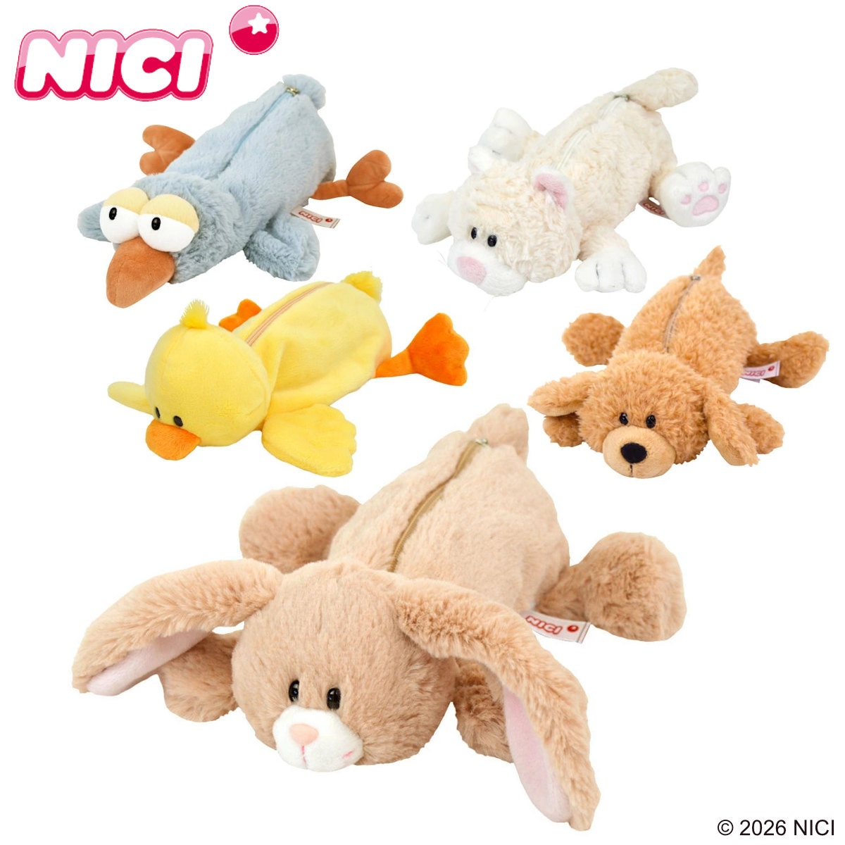 Qoo10] アントレックス 筆箱 フィギュアポーチ NICI ぬいぐ