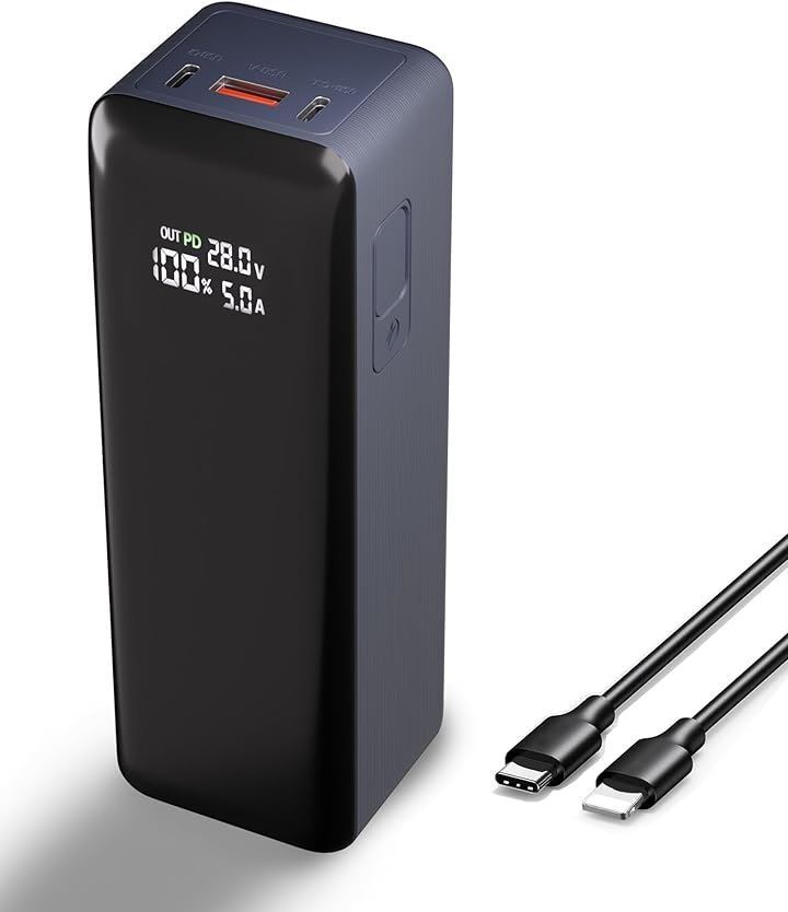 モバイルバッテリー 大容量 140W 急速充電 40000mAh 3ポート パススルー機能 おまかせ充電 3台同時充電 iPhone/Android/パソコン対応 持ち運び便利 旅行 出張