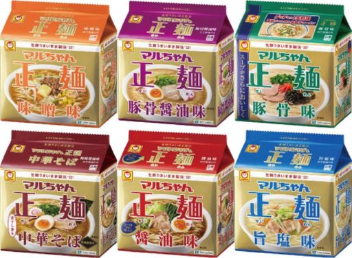 マルちゃん正麵 5食パック 全種類ラーメンセット ( 醤油 味噌 旨塩 豚骨 豚骨醤油 和風醤油 / 各1袋5食×6種 計30個 ) 即席 袋麺 インスタントラーメン ラーメン 箱買い 東洋水産
