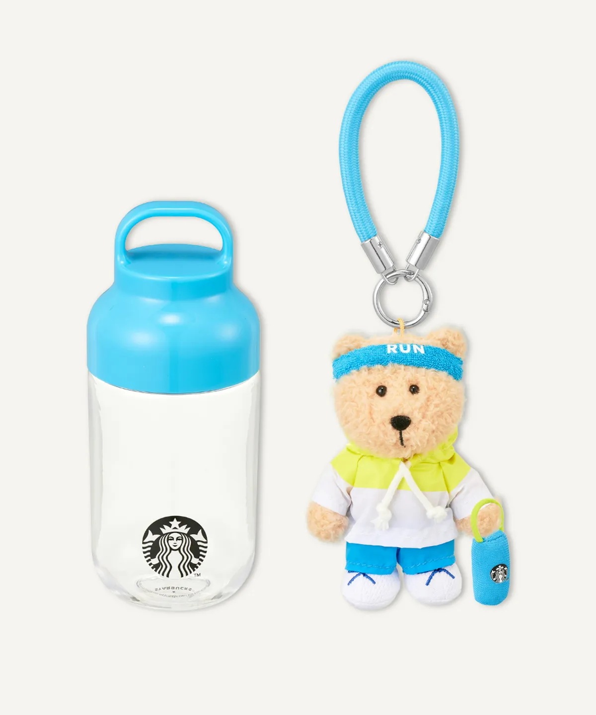 アクティブ ランニング ボトル ベアリスタ キーチェーン