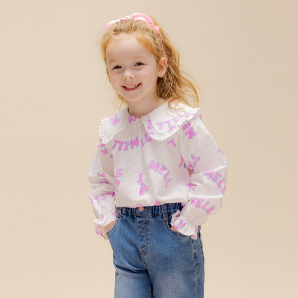 アイラブジェイ M.ペリットラッフルカラー ブラウス JWSTO46