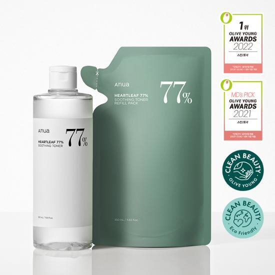 ドクダミ77 スージングトナー 350ml アワーズ 限定企画（本品+詰め替えパック）