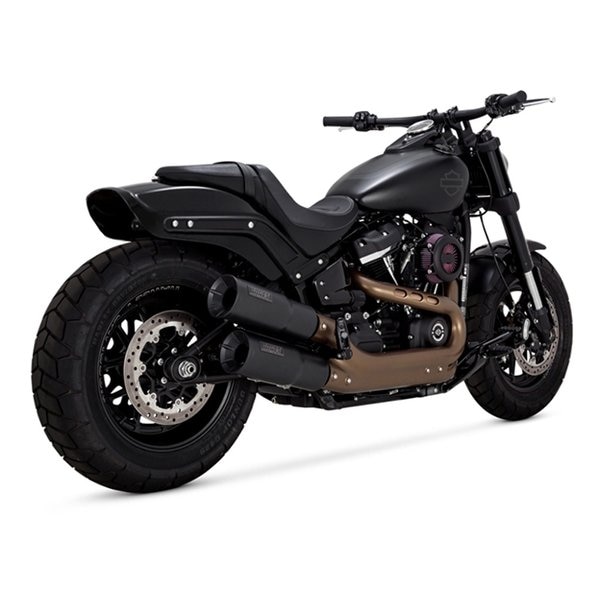 Hi-Output ハイアウトプット スリップオン ブラック マフラー FATBOB FXFB（S 18-20 1801-1250