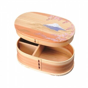 若兆 曲げわっぱ弁当箱 fuji-sakura BENTO-1