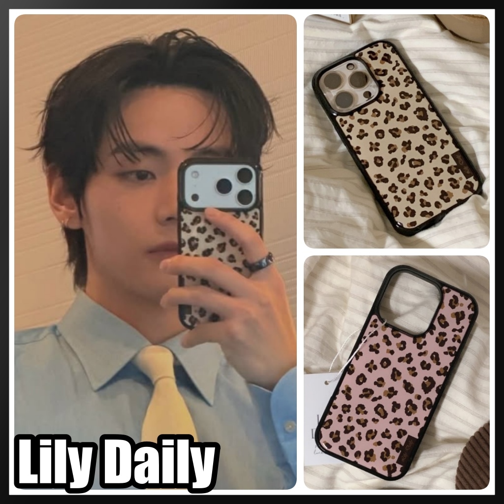 iPhone17pro max ケース LILY DAYLY レオパード テテ Qoo10] BTS テテ着用 【Lily Daily