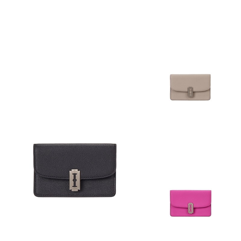 【VUNQUE】 OCCAM LUNE DOUBLE FLAP CARD WALLET : 3COLORS