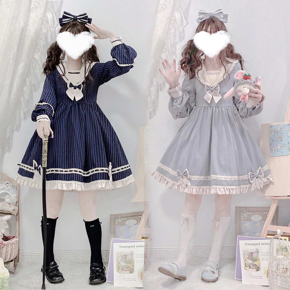 OP少女 ロリータ ワンピース ドレスジャンパースカート イベント ハロウィンスクール風学生 A225