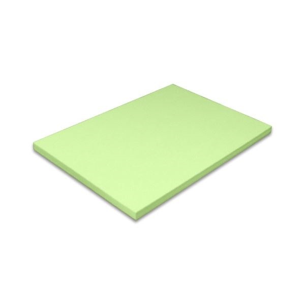 （まとめ）北越コーポレーション 紀州の色上質A4T目 厚口 鶯 1セット（50枚） [x2セット]