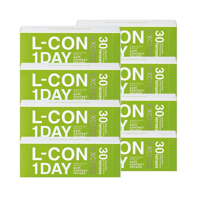 30枚入 [ 8箱 ] エルコンワンデー エクシード L-CON 1day EXCEED シンシア クリアコンタクトレンズ ワンデー