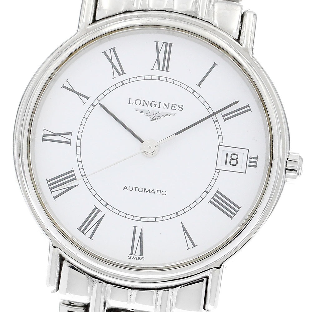 ロンジン LONGINES L4.821.4 プレザンス デイト 自動巻き メンズ 保証書付き_889406【中古】