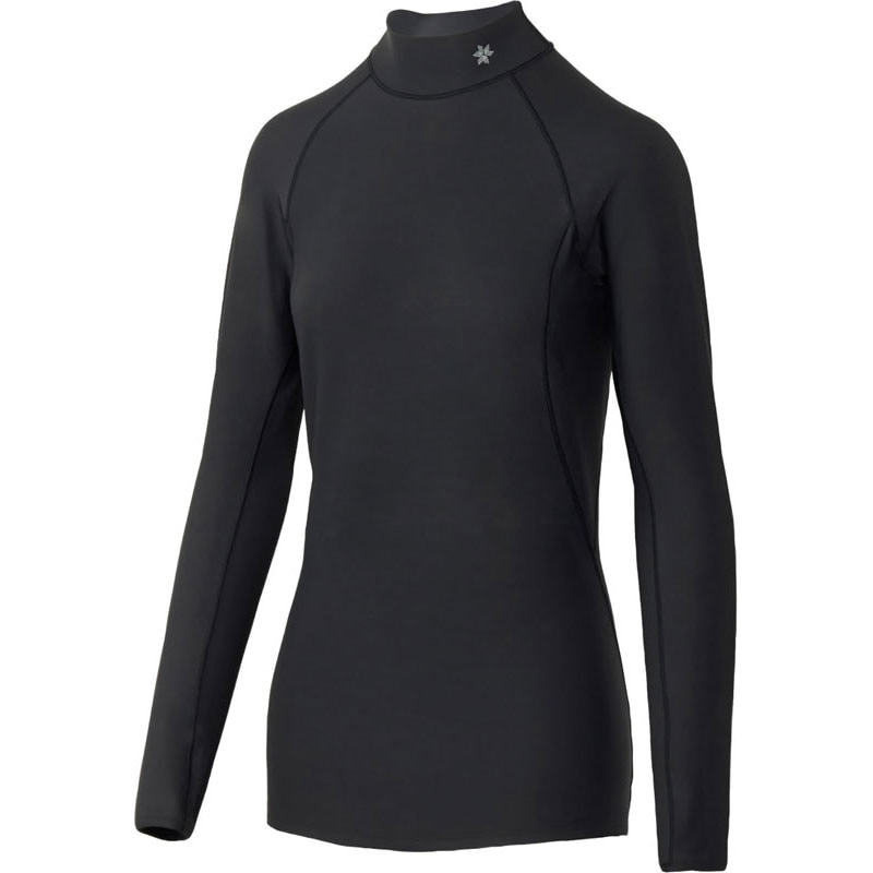 C3fit シースリーフィット コウデンシウォームハイネックロングスリーブ ボディーケア ストレッチシャツ (gcw65302-bk)