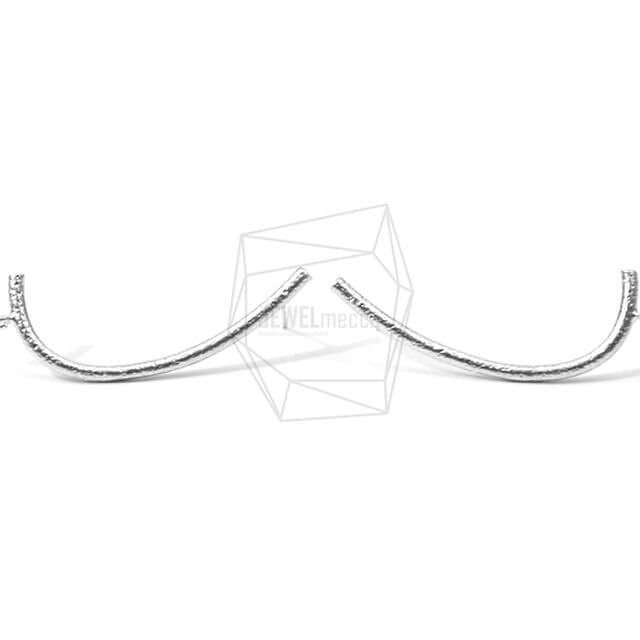 ERG-589-MR2個入りカーブバーピアスCurved Bar Posr Earring/15mm X 45mm