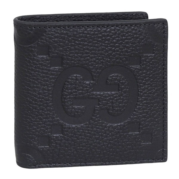 グッチ 財布 メンズ 二つ折り財布 アウトレット レザー ブラック 816956AABY01000 GUCCI