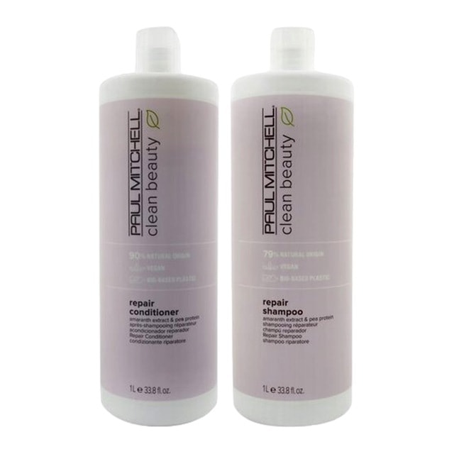 クリーン ビューティー リペアー シャンプー と クリーン ビューティー リペアー コンディショナー のセット 1000ml(サロンサイズ）x2
