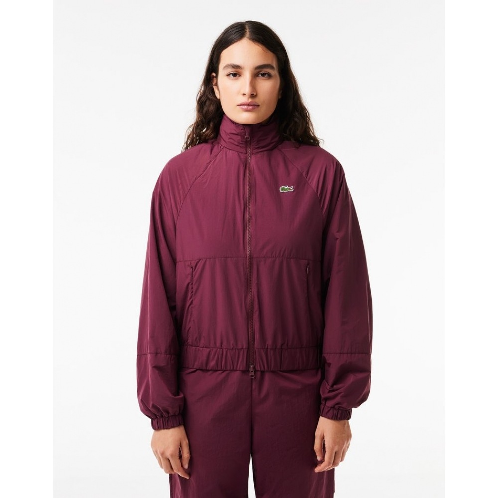 ラコステレディースリラックスフィットドローストリングウインドブレーカー BF1105-54G IXZ
