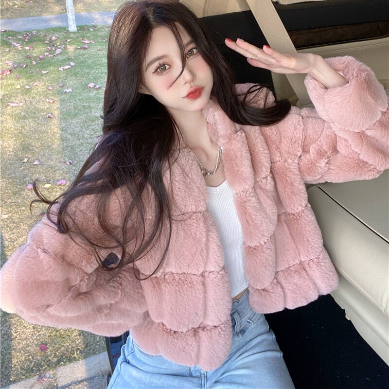 コート ファーコート フェイクファー ふわふわ ショート丈 ジャケット アウター 羽織り ゆったり