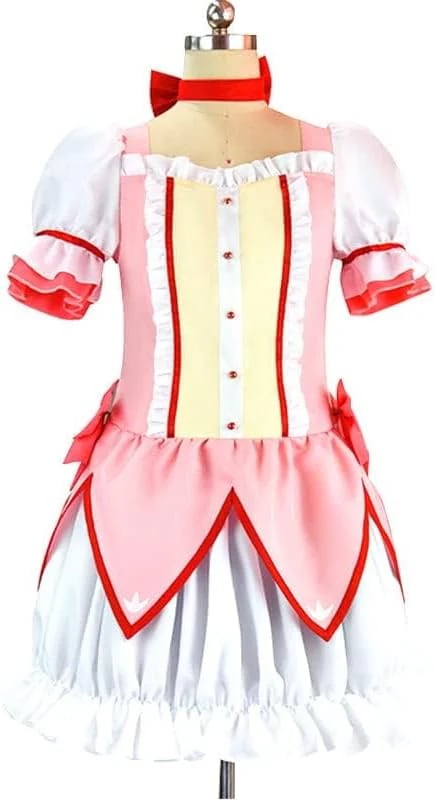 新作入荷魔法少女まどかマギカ 鹿目まどか コスプレ衣装 ウイッグ付き コスチューム 学園祭