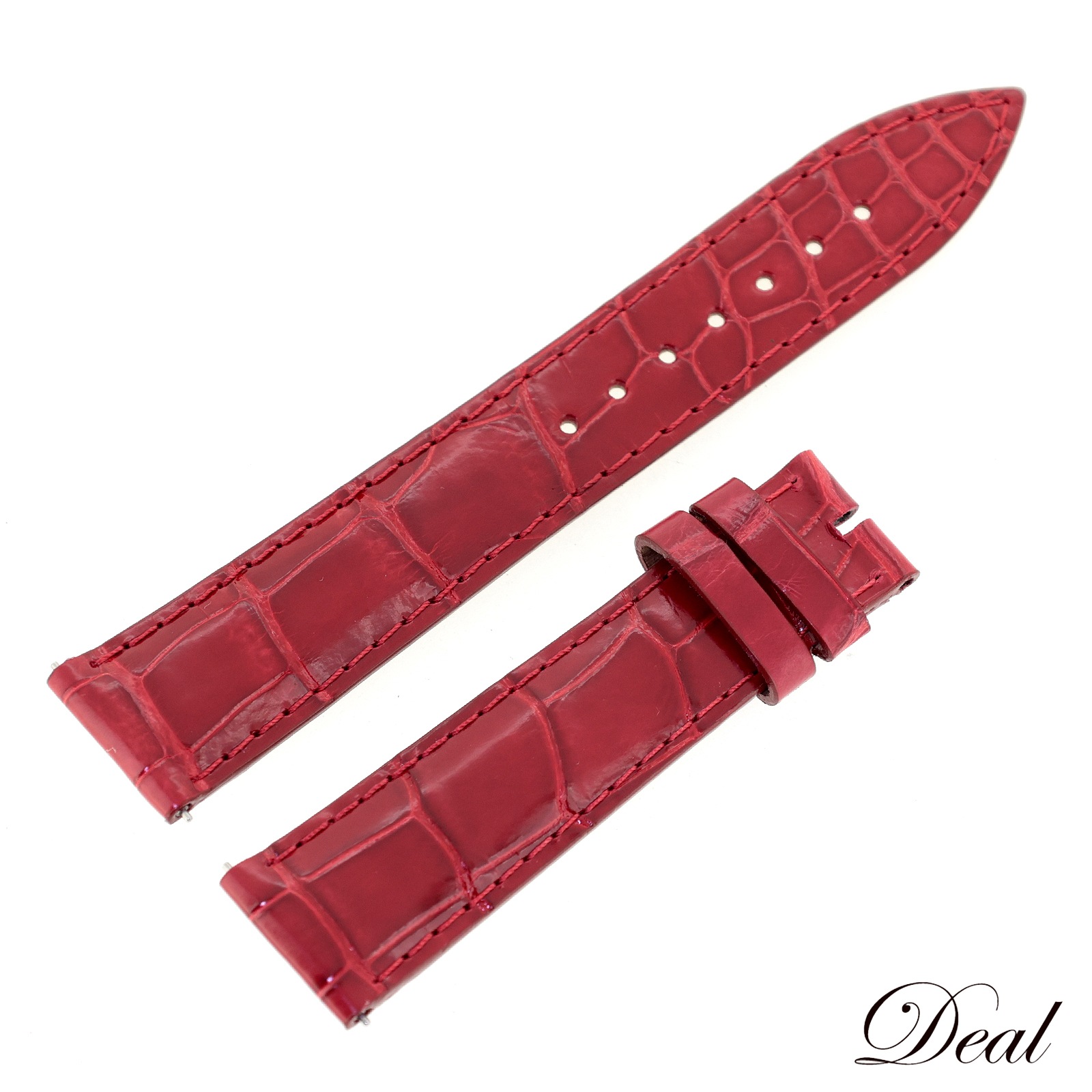 未使用 展示品 フランクミュラー 純正 レザーベルト 5850 18mm 赤 ワンタッチ式 レッド メンズ 時計ベルト 24,938円