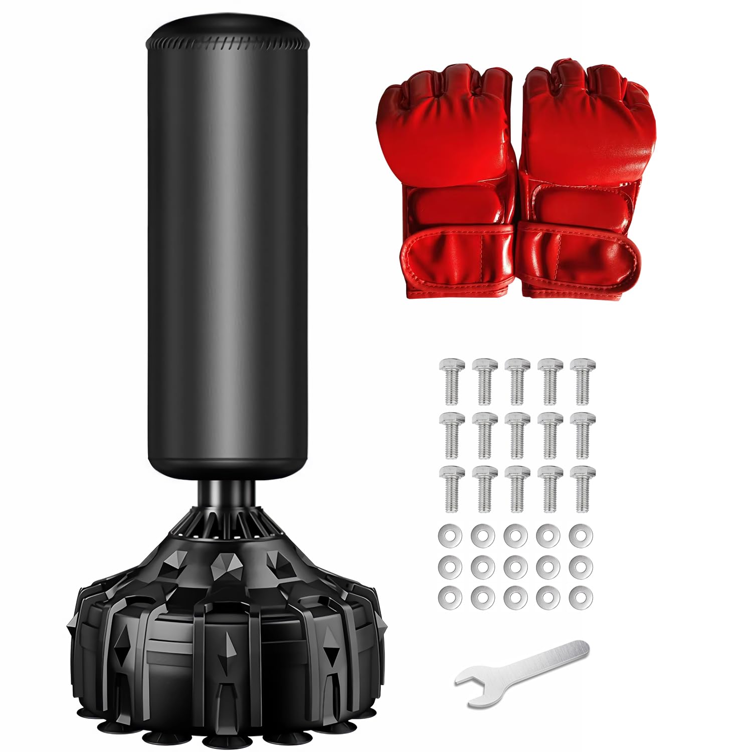 スタンド式サンドバッグ 自宅用サンドバッグ パンチングバッグ ファイティングバッグ ボクシング スタンド付き 自宅用 自立型 170cm グローブ付き スタンド型 スタンディング ボクシング ダイエッ