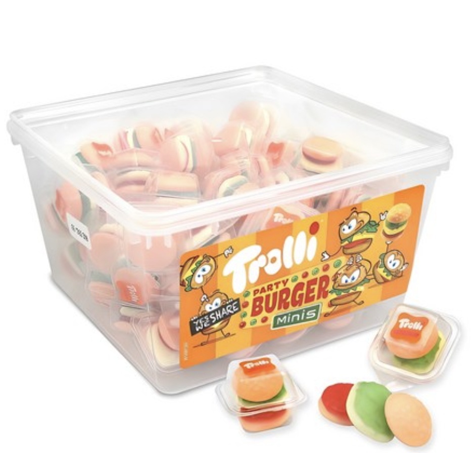 トロリー ミニバーガー 形ゼリー 60p (600g)