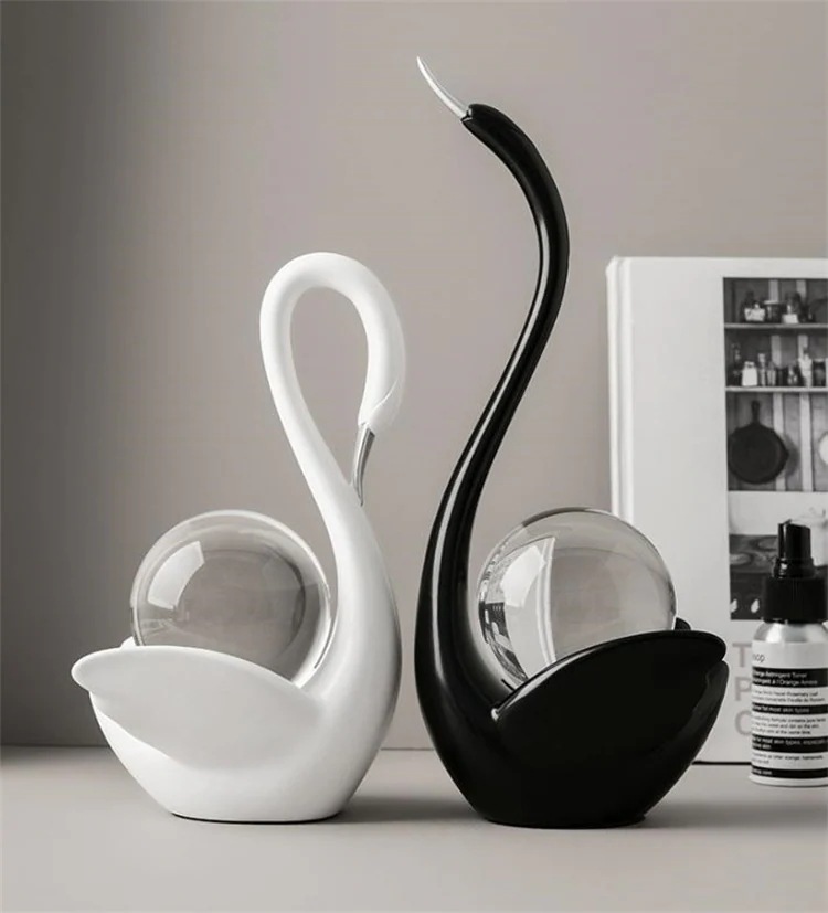 激安セール バレンタイン贈り物 白鳥ペア置物 玄関・リビング用 モダンインテリア小物 感デコレーション
