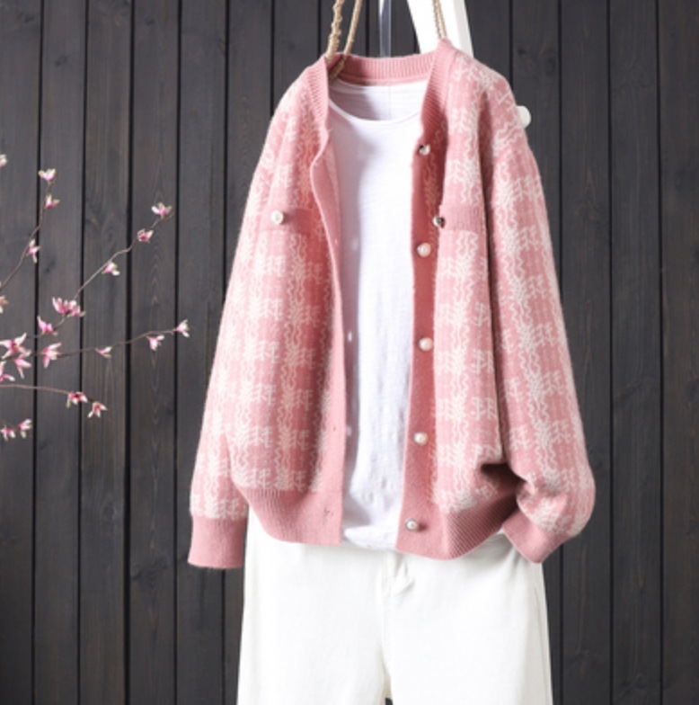 アウター トップス レディース カーディガン 長袖 秋 冬 柄あり 存在感 デート かわいい 大人可愛い きれいめ 大人 上品 おしゃれ お洒落 フリーサイズ ピンク ブルー レッド ブラック 7,681円