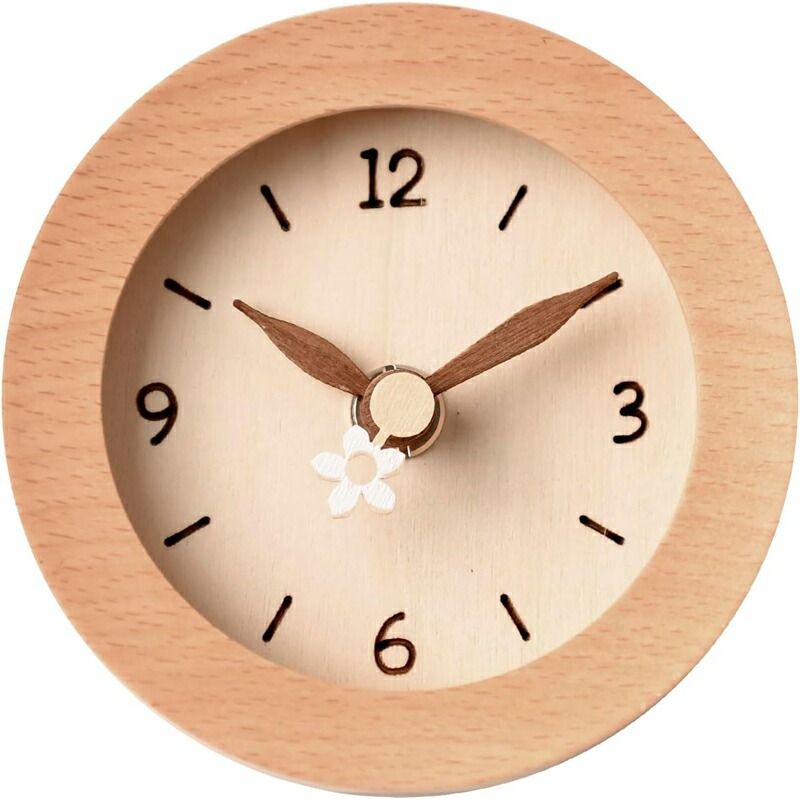 バナナ工房 バニラ ウッド 無音 時計 置時計 置き時計 おしゃれ プレゼント ギフト グッズ 軽量 木目 時計 寝室 リビング オフィス 北欧 女性 男性 雑貨 誕生日 誕生日プレゼント クリスマス 5,330円