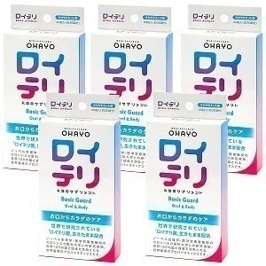 ロイテリ 乳酸菌サプリメント Basic Guard(ベーシックガード) 30粒入5個セット さわやかミント味
