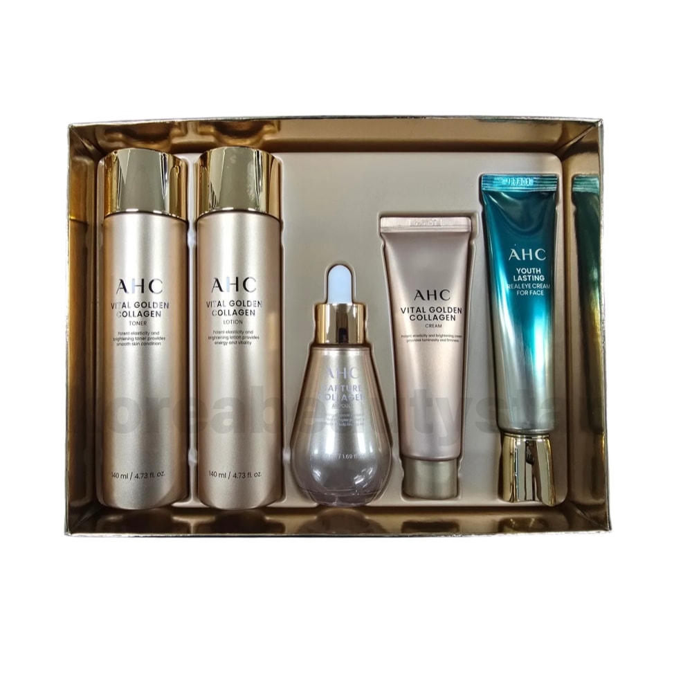 スキンケア5種セット 3種/バイタルゴールデンコラーゲン/ブラックキャビアユース リチュアルケアセット/レニューエイジ トータルセット