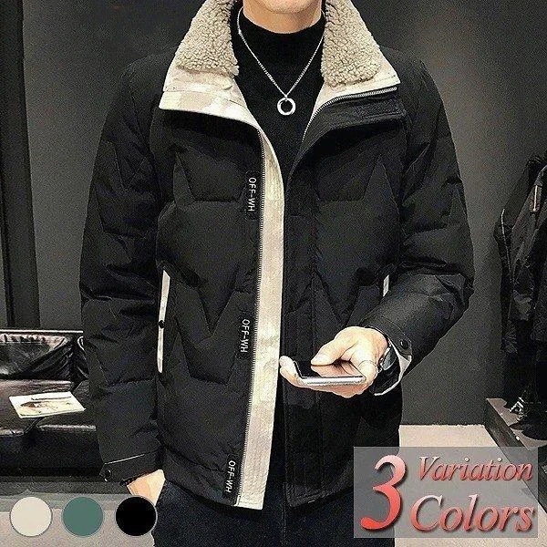 高級な質感 メンズダウンジャケットハーフダウンコートロング ウールダウンジャケットキルト軽量 新作