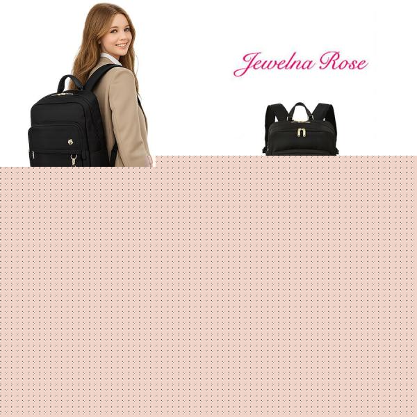 JewelnaRose リュック 大容量 JBJシスターズ 30L リュックサック 通学 中学生 高校生 女子高生 かわいい シンプル ギフト プレゼント ブラック 68914