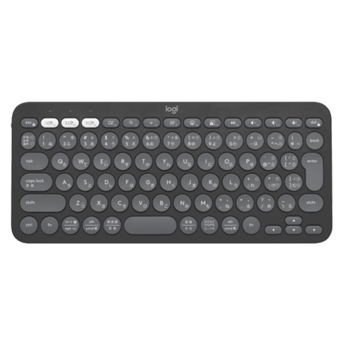 ワイヤレスキーボード K380s PEBBLE KEYS 2 K380SGR グラファイト