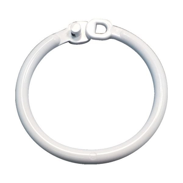 （まとめ） TRUSCO 樹脂製カードリング4.0mmΦ35mm TKRJ-35 1パック（10個） 5セット