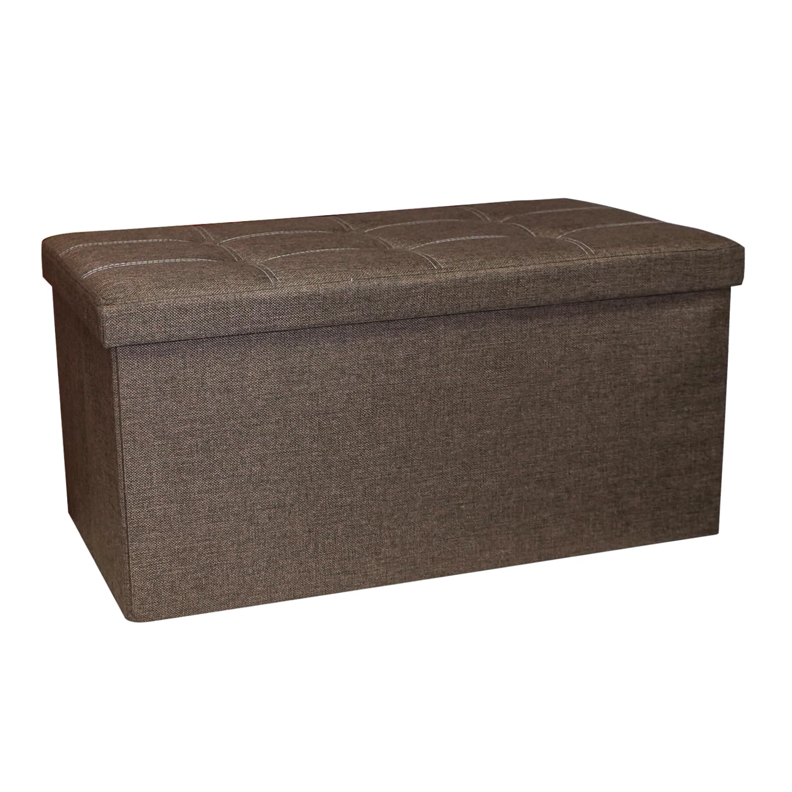 Cictokp収納スツール 収納ボックス 折り畳み オットマン 足置き76×38×38cm イス 椅子 丈夫 収納 ツールボックス チェア ベンチ 収納ベンチ 組み立て式 二人用 オットマン 足置き