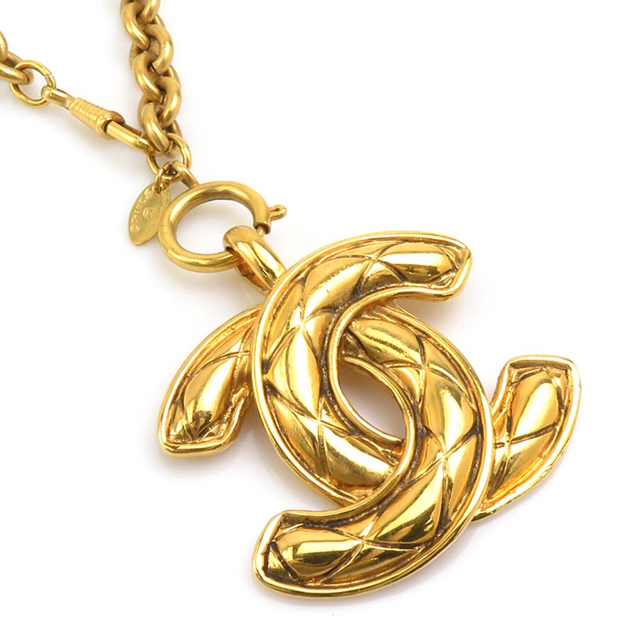 シャネル CHANEL ネックレス ココマーク メタル ゴールド レディース e61571a