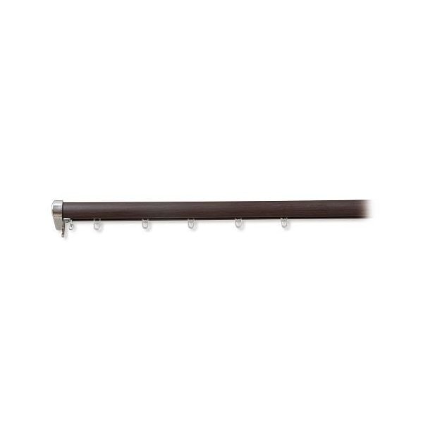 カーテンレール ロアール 3.0mシングル 木目ブラウンI0824 メーカー直送 5,694円