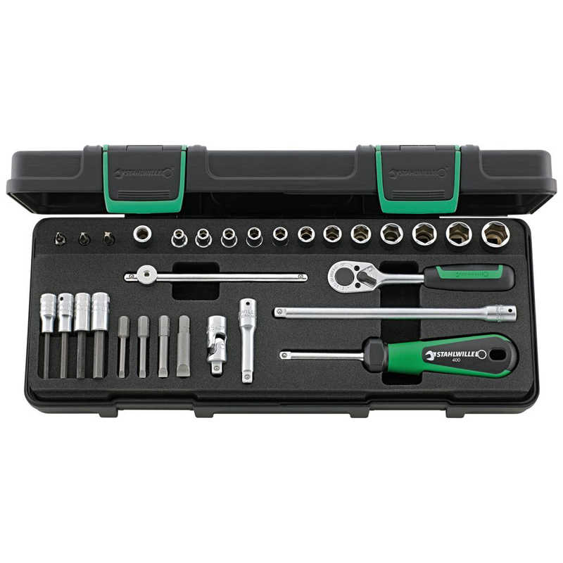 STAHLWILLE　30点組 1/4SQ ソケットレンチセット　40/23/7KN