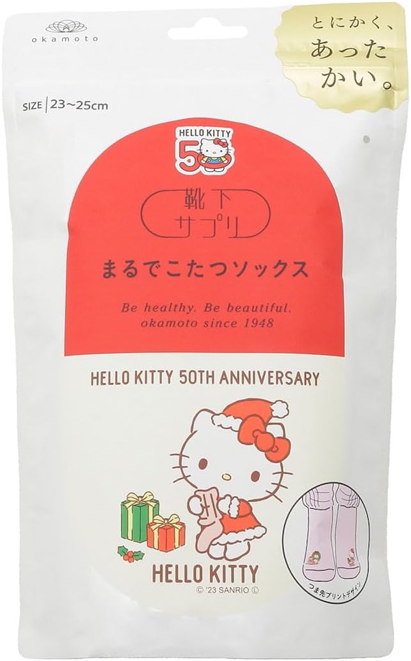 Qoo10 靴下サプリ まるでこたつソックス×キティ 靴下 [2