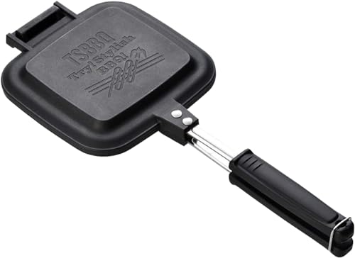 【燕三条製】 TSBBQ ホットサンドメーカー TSBBQ-004 パンの耳がくっついて中身が出ない