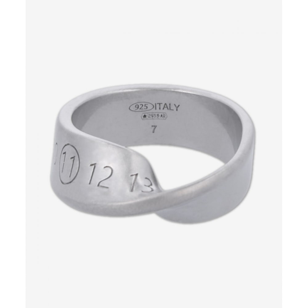 メゾンマルジェラツイストナンバリングリング-シルバー/SM2UQ0031S12975951