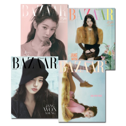 [4種セット] 韓国女性雑誌 BAZAAR (バザー) 2025年 8月号 (IVEのチャン・ウォニョン表紙4種セット) 6,839円