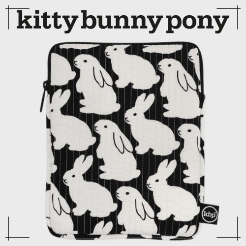 kittybunnypony キルティング リトル ブラック タブレット PC ポーチ