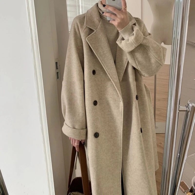 春 やさしい ミドル丈 チェスターコート 保温 ラシャコート レディース服 厚手 ニュースタイル 日系