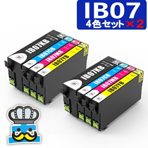 プリンターインク エプソン IB07B マウス IB07CL4B 4色パック2セット 互換インクカ