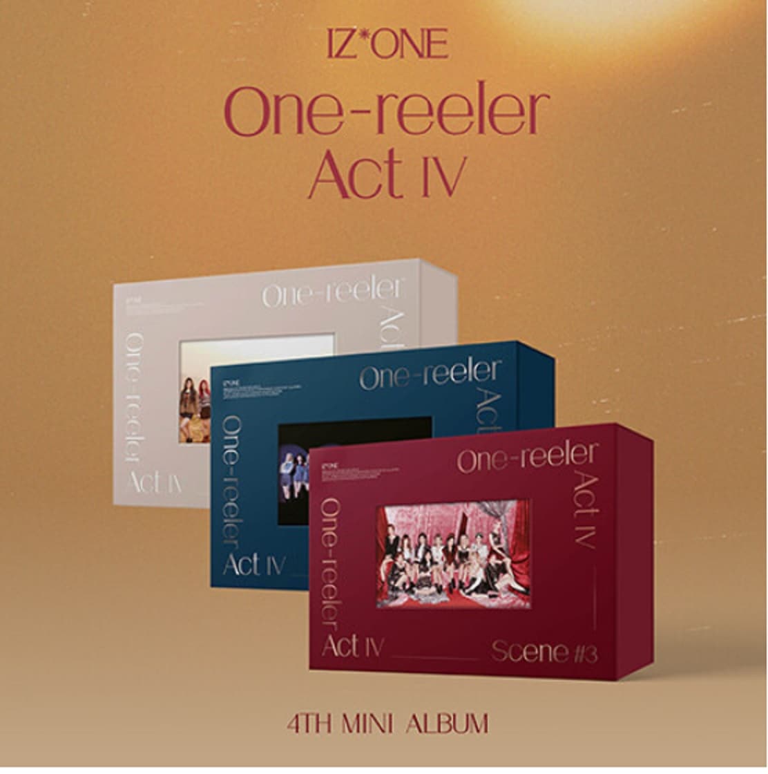 IZ*ONE ミニ4集 [ONE-REELER ACT IV] #1+#2+#3 Set (未開封) / 아이즈원