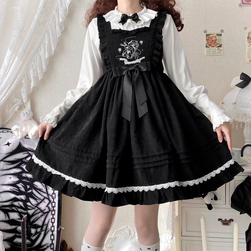 コスプレ春のうさぎロリータワンピースjskキャミソールワンピース レディース ドレス ファッション