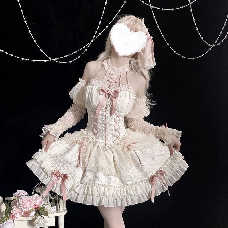 和服コスチュームコスチュームメイドドレス コスチューム 衣装 大人かわいい メイド服 JSK コスプレ ロリータワンピース 仮装 メイド服 【十字姫】コスプレ衣装