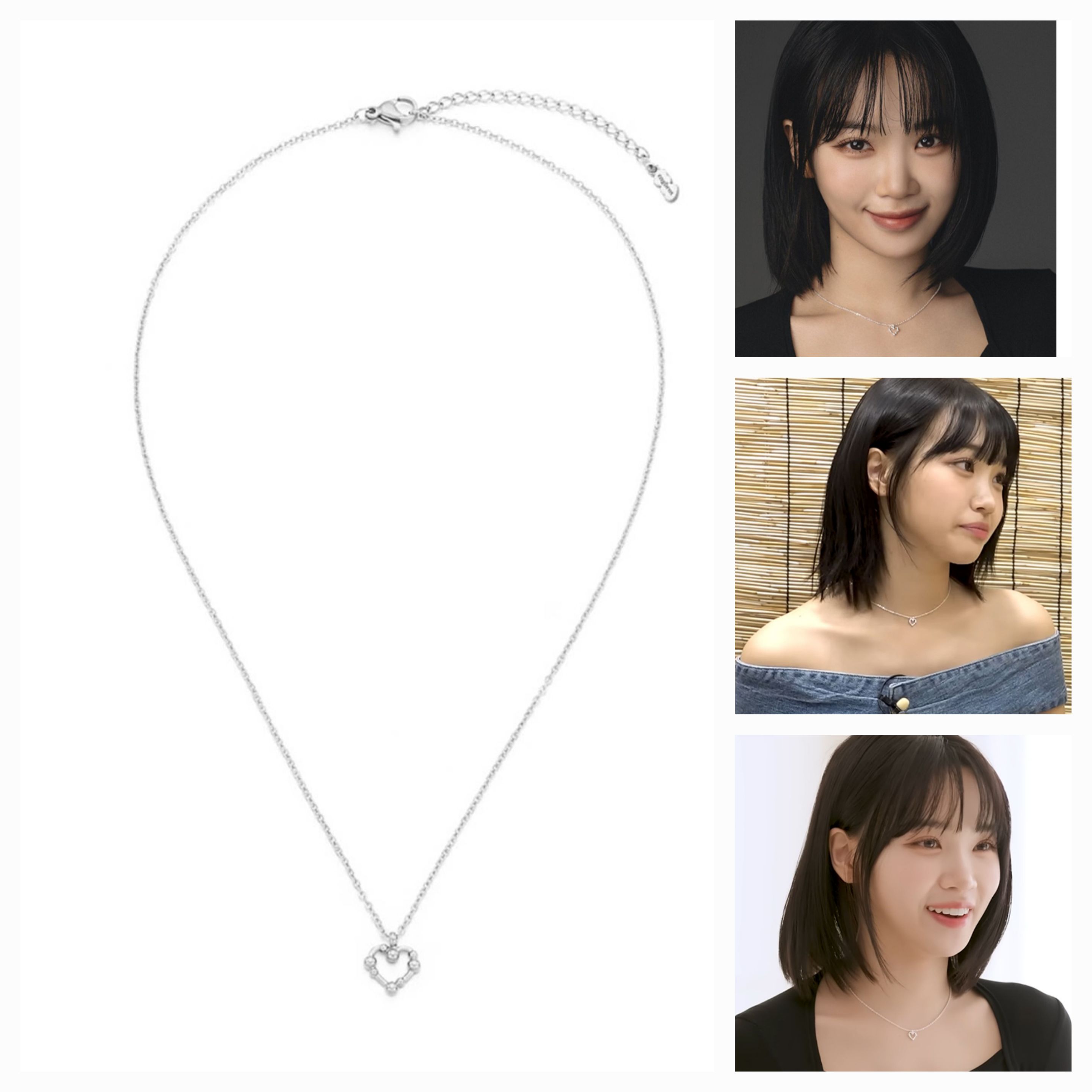 Engbrox/Lesserafim Chaewon wear/CLOTTY HEART NECKLACE 5,200円