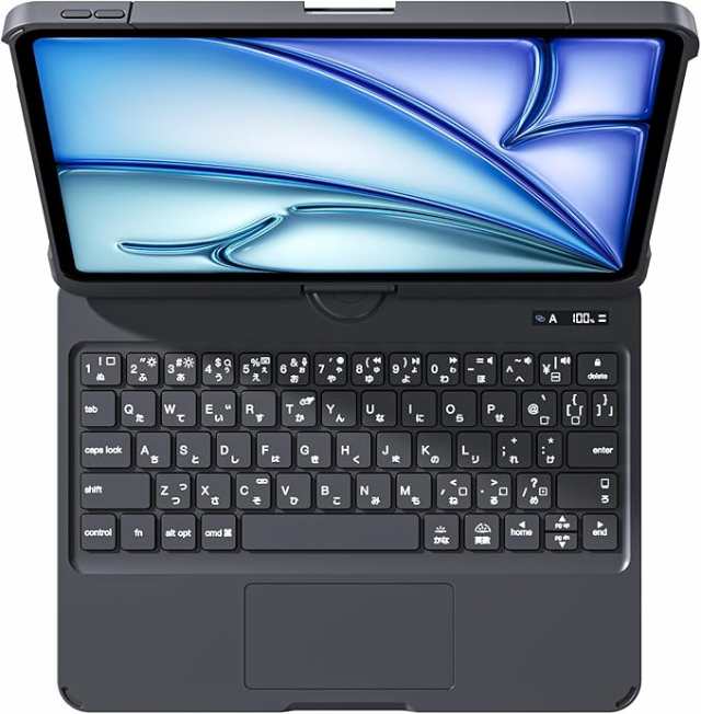 G.B.Z RWIPJP418 iPad用キーボードケース iPad Pro第7(M4)8(M5)世代・iPad Air第7世代(M3)対応 11インチ（ブラック） RWIPJP418