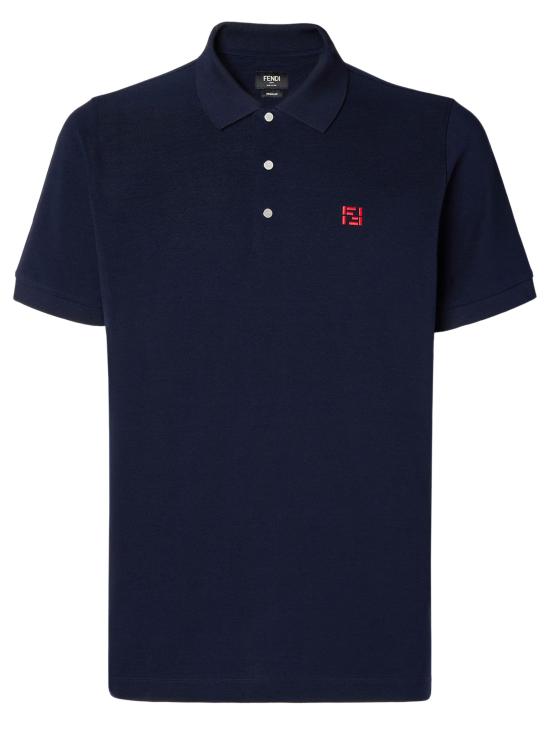 FENDI Men Polo Shirts FY1309AY0I F0QB0 Blu